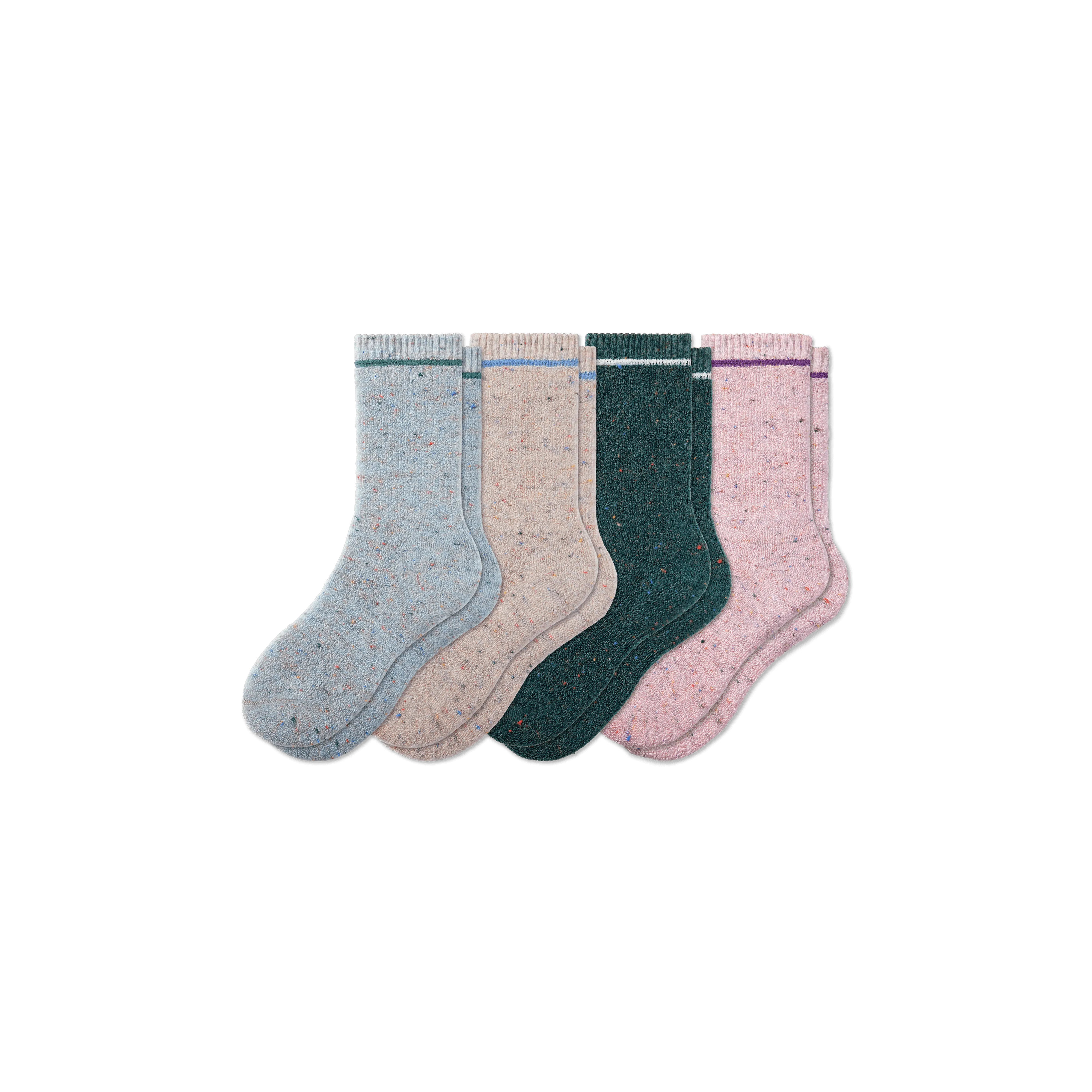 Youth Merino Wool Blend Terry Sock 4-Pack