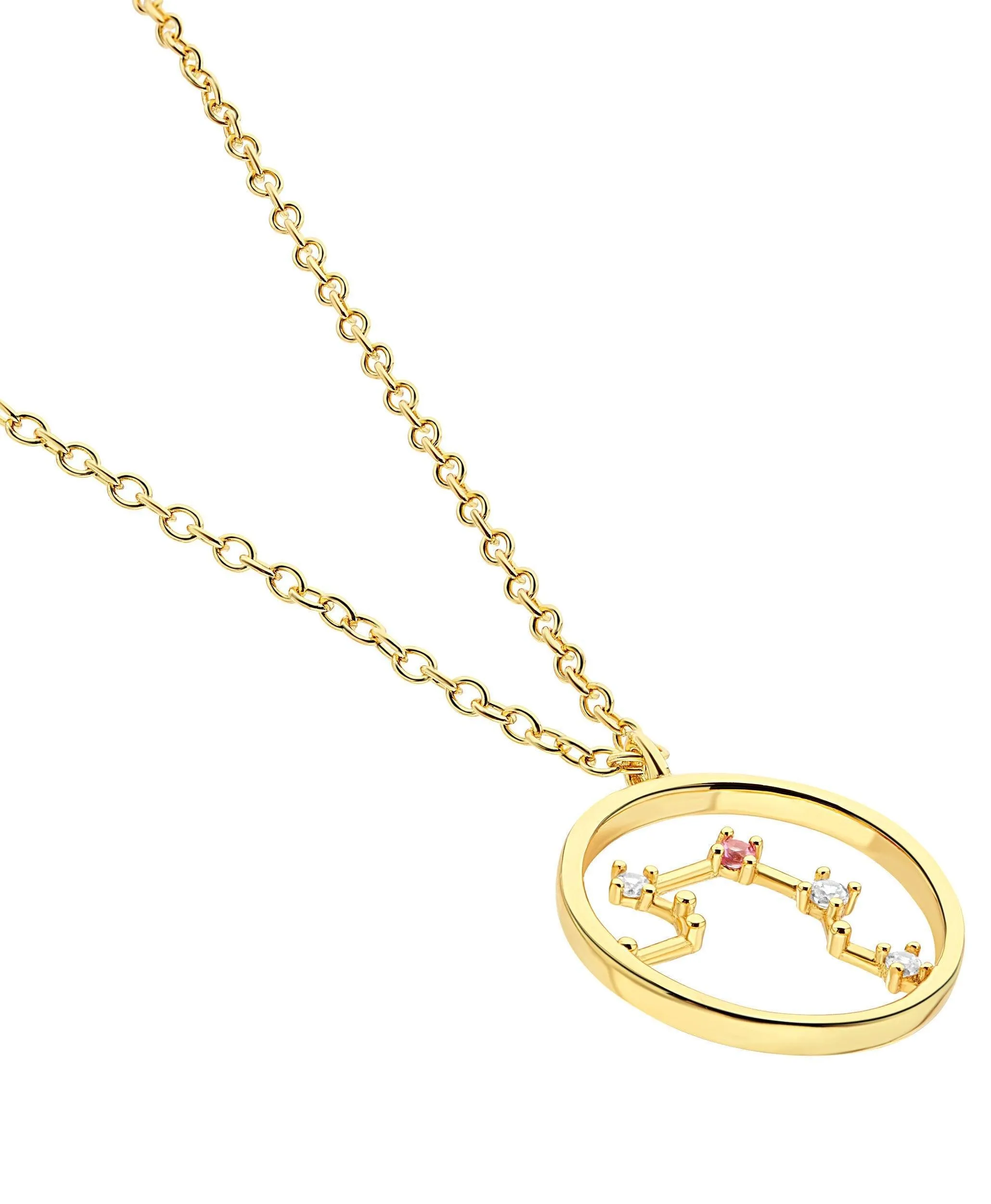 Zodiac Necklace Libra 18ct Gold Plated