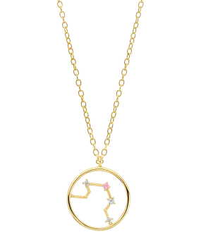 Zodiac Necklace Libra 18ct Gold Plated